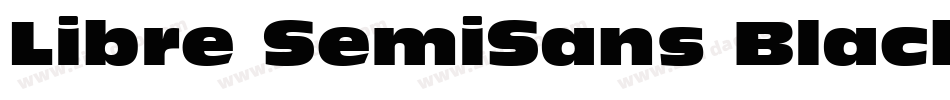 Libre SemiSans Black SSi Extra Bold字体转换